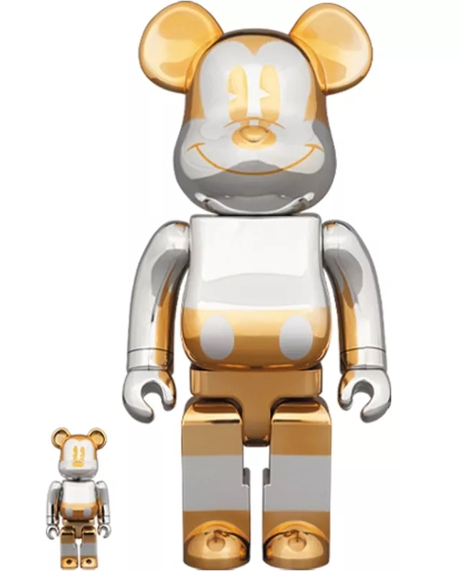 Hajime Sorayama Bearbrick x Sorayama Future Mickey 100% & 400% set