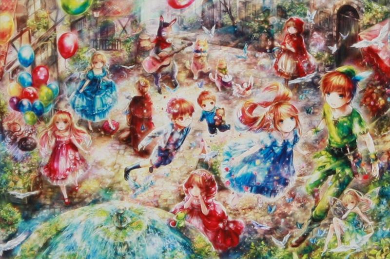 □1000ピースジグソーパズル 街のおとぎばなし（おにねこ） エポック社