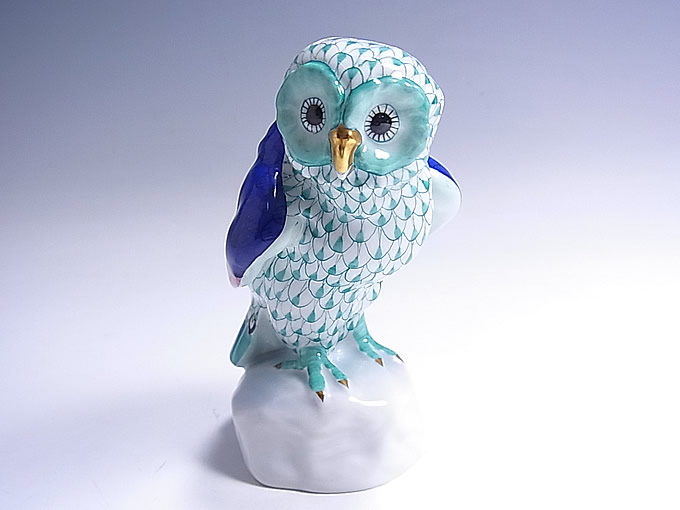 ヘレンドのフィギュリン（フクロウ） | 東京世田谷の買取専門店くらし