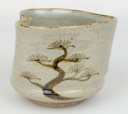 栗山園オンライン通販部 / 【出物】 松絵洲浜型茶碗 3代矢口永寿