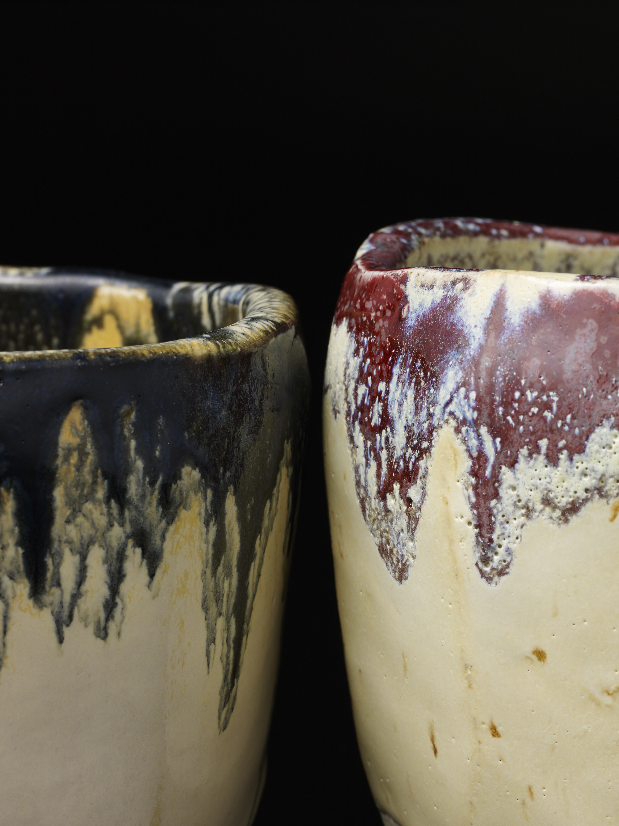 唐津焼き巨匠田中佐次郎作品ぐい呑み 玉響杯 新品未使用箱なし 8.5×8