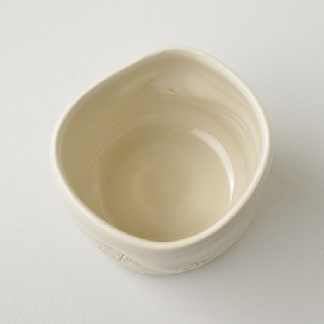 HP2 内田鋼一 硝子釉線刻文茶碗 / UCHIDA Koichi Chawan, Glass glaze