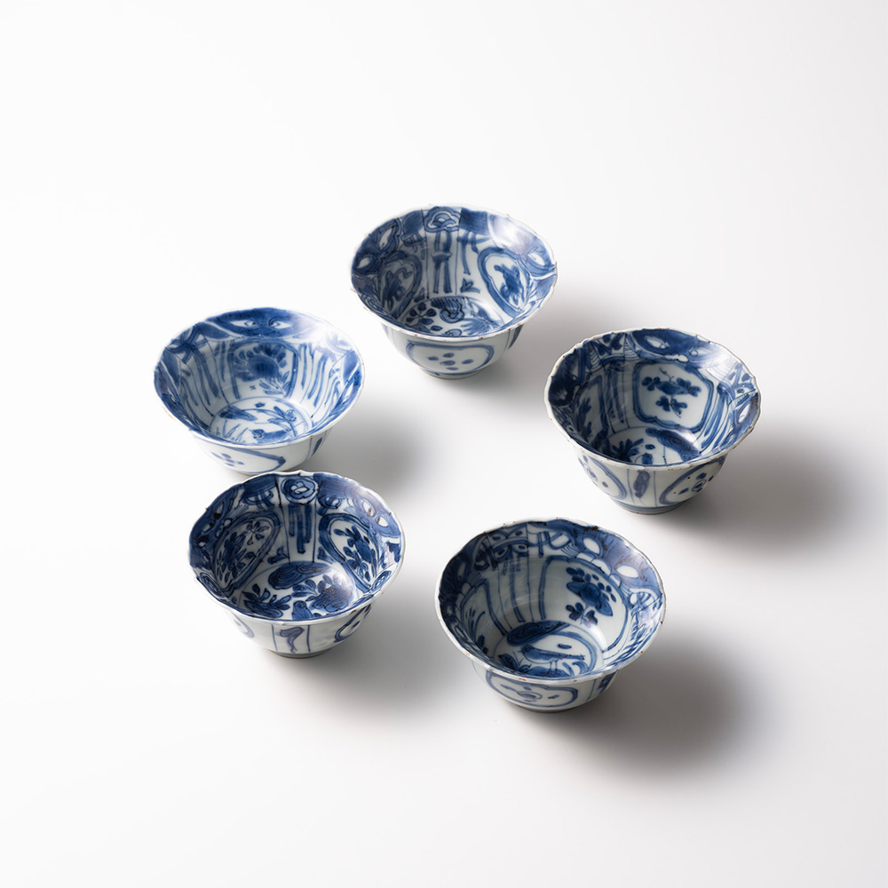 南京染附兜猪口（二十） | しぶや黒田陶苑