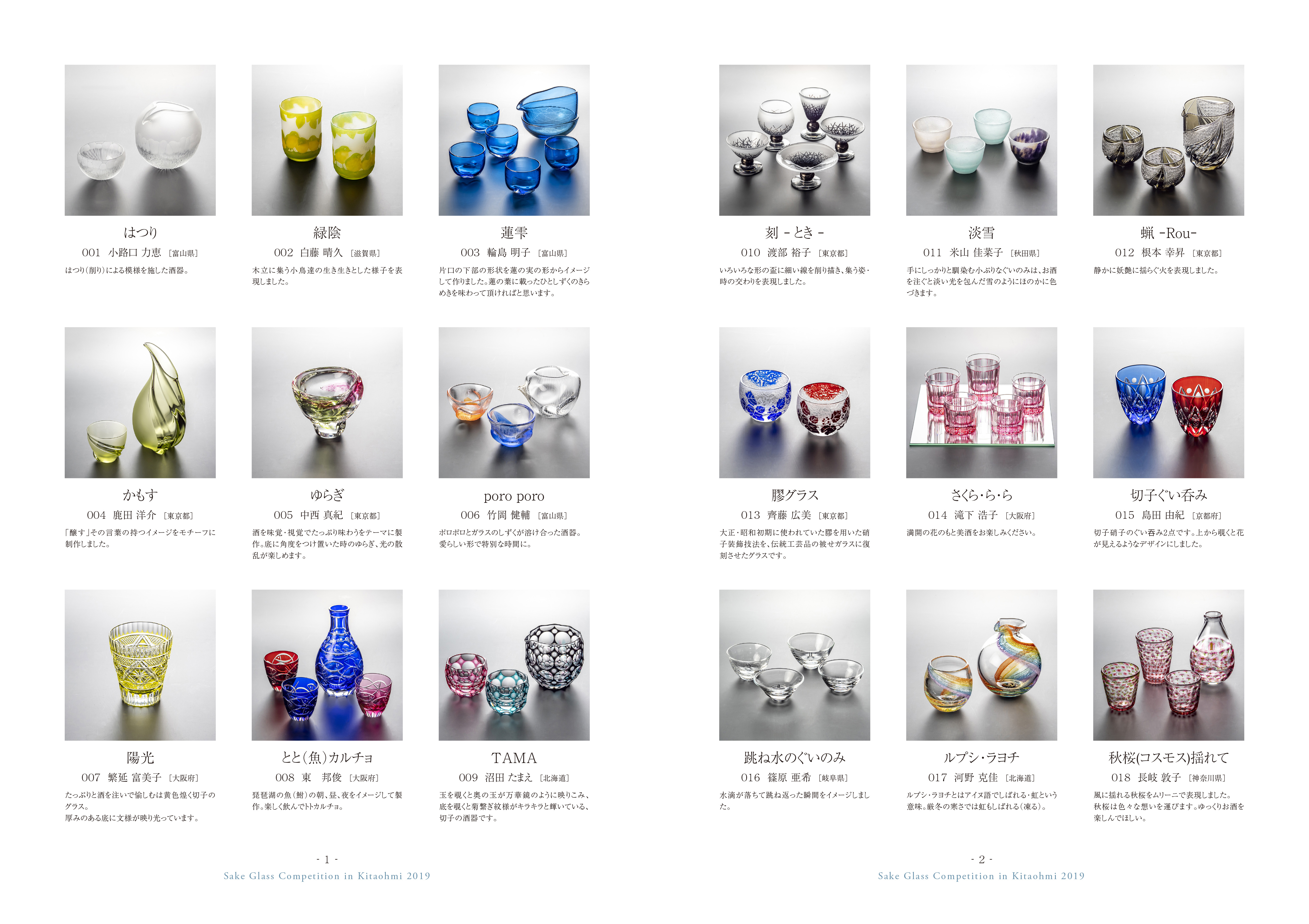 第2回 北近江サケグラス公募展 一次審査通過作品決定のお知らせ - 黒壁