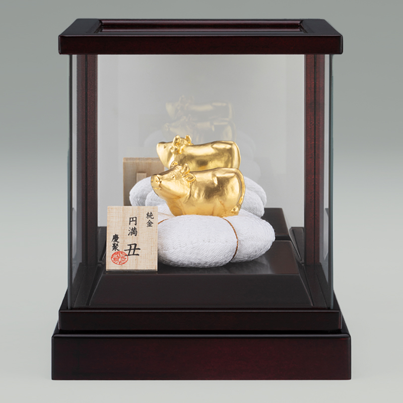 株式会社MERFオンラインショップ【KUROTANI】純金 円満 丑（うし