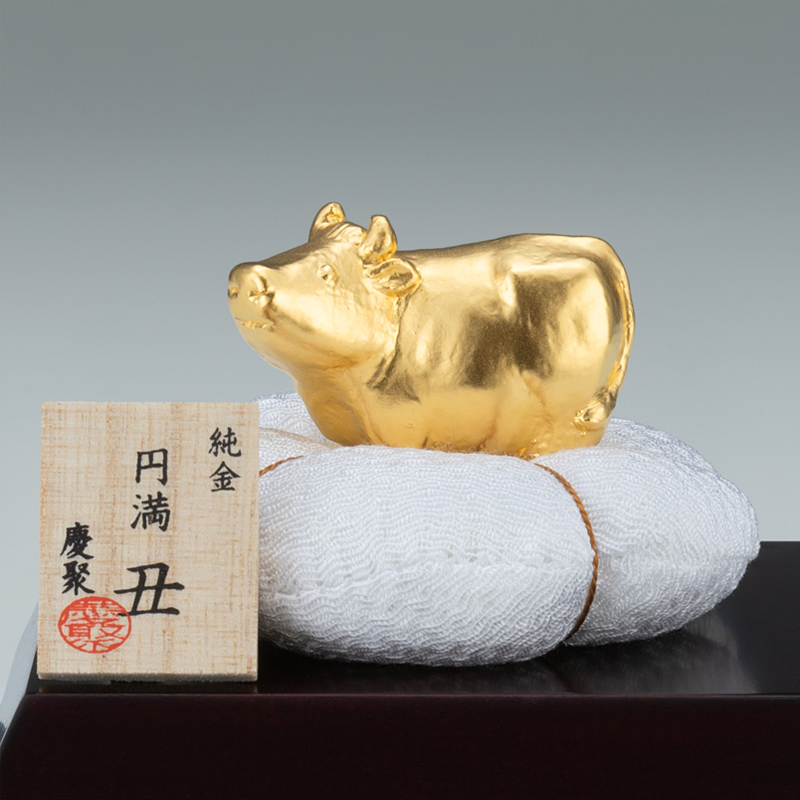 株式会社MERFオンラインショップ【KUROTANI】純金 円満 丑（うし