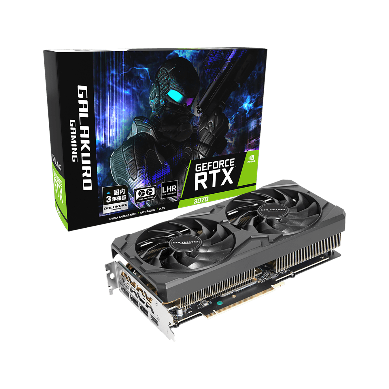 GG-RTX3070-E8GB/OC/DF/LHR | NVIDIA GEFORCE RTX 3070 搭載