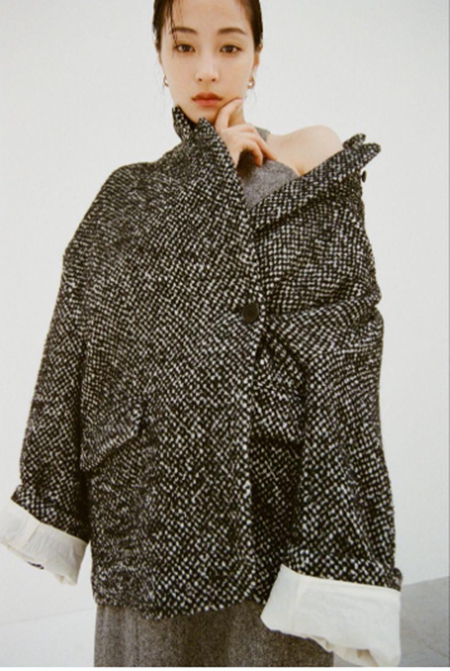 SuzuHirose×CLANE MIX COLOR OVER COAT