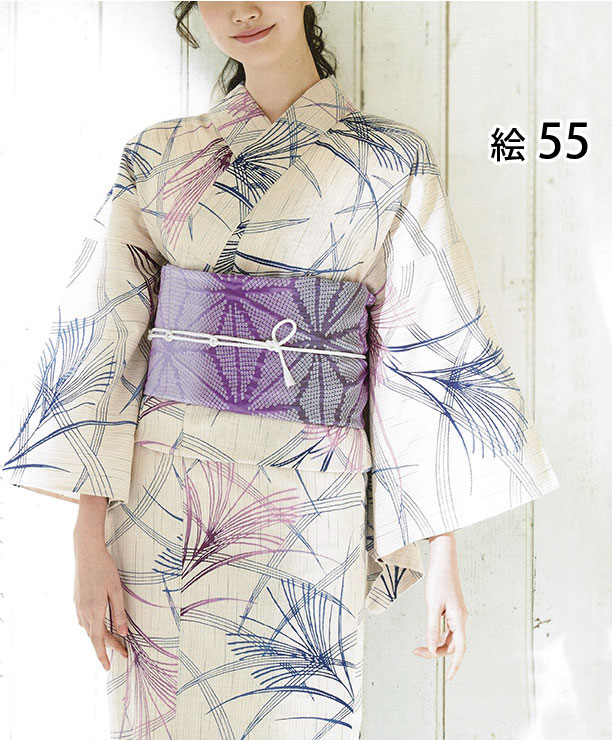源氏物語】女性浴衣 さわらび 日本製 - きもの館【久五郎】