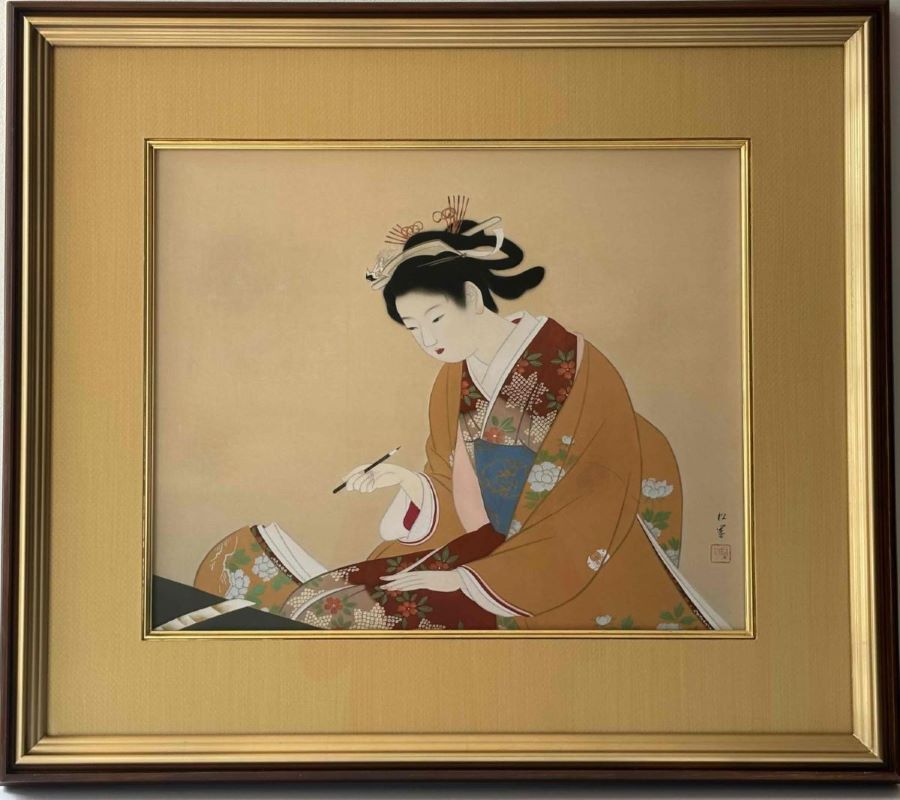 上村松園≪詠哥之図≫のレプリカを制作して文化財の保護・活用に貢献