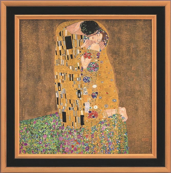 高級美術複製画 グスタフ・クリムト 「接吻」 限定300部 発売