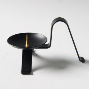 燭台 黒鉄 | 蝋燭立て | 京都伏見の和蝋燭(ろうそく)製造・販売、中村