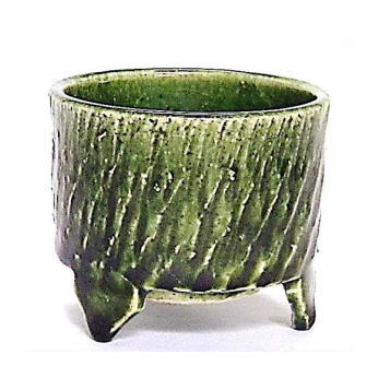 京都/聞香炉》清水焼香器・織部釉（紙箱付）