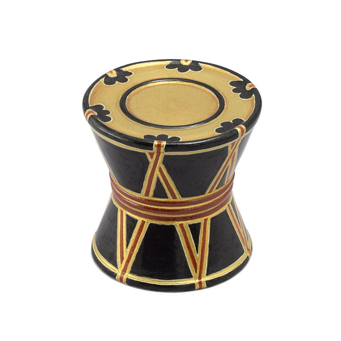 蓋置 色絵 鼓 西村徳泉作 ［現品限り］