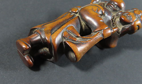 根付 販売・江戸時代 木彫り 韃靼人 | 【骨董品買取】日本全国対応