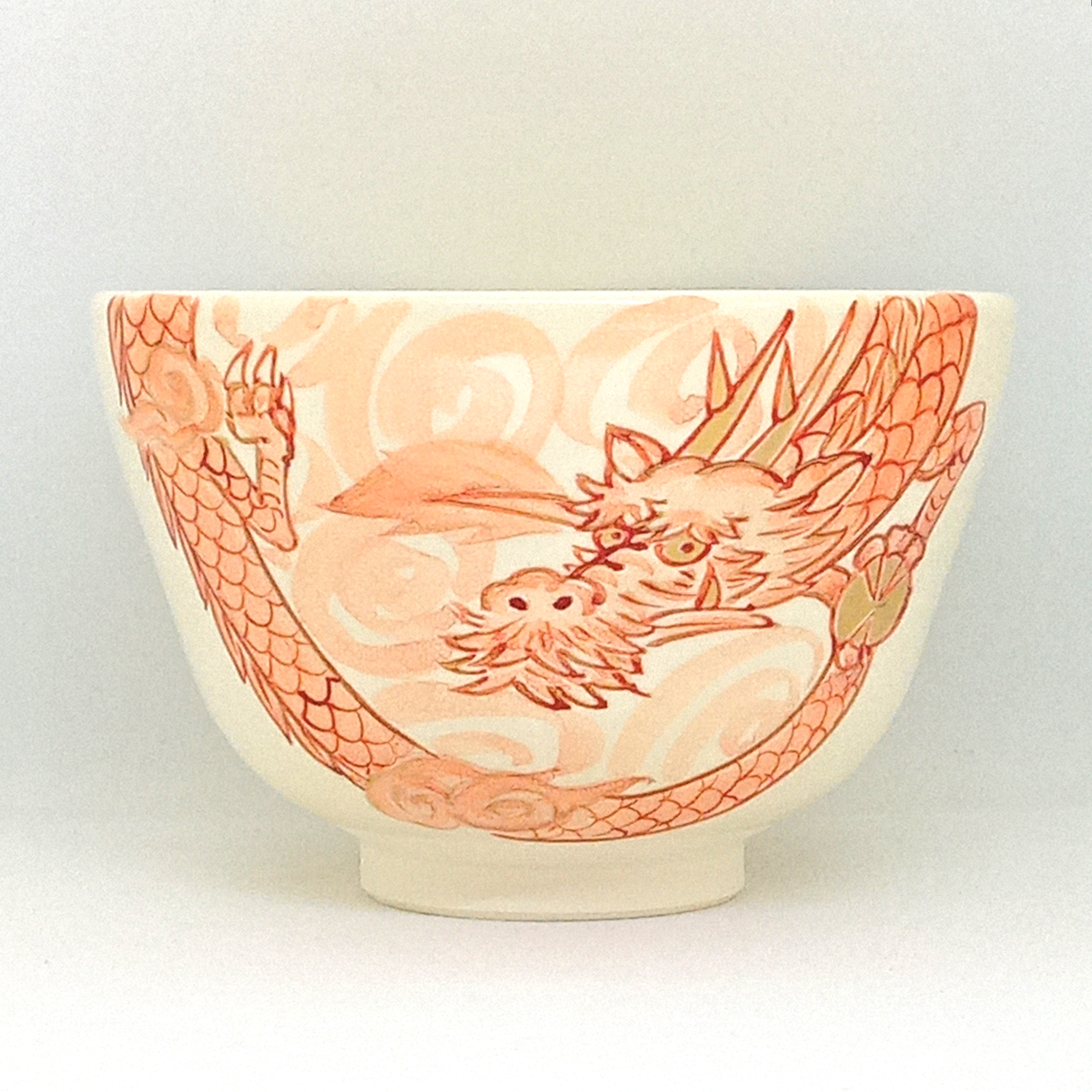 茶盌「干支・龍 赤絵」 / ことよりモール