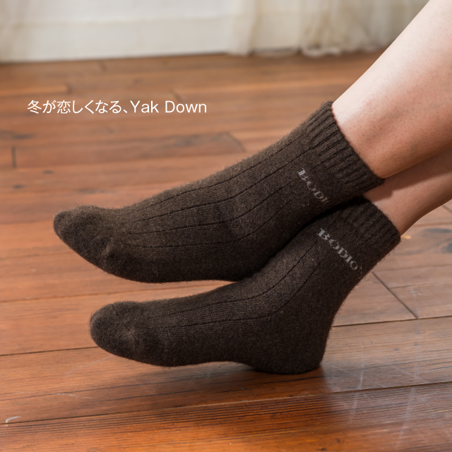 送料無料／【BODIOS】 ヤクソックス ウール モンゴル靴下 レディース