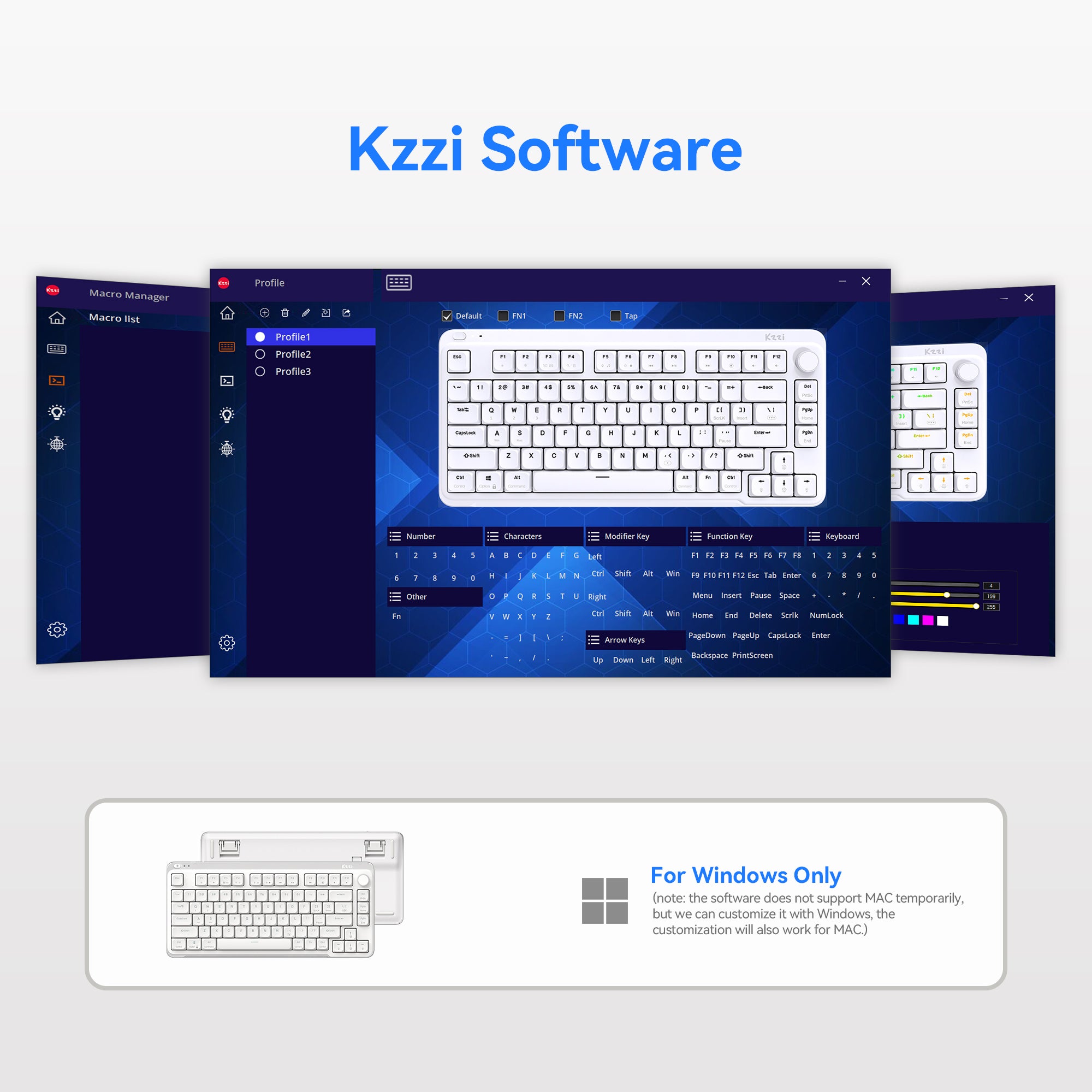 Kzzi I75 i75v2 Low Profile Mechanical Keyboard – Kzzi store