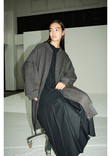 03AW ZUCCA ファー付きPコート ダブル ジャケット 03AW ZUCCA ファー