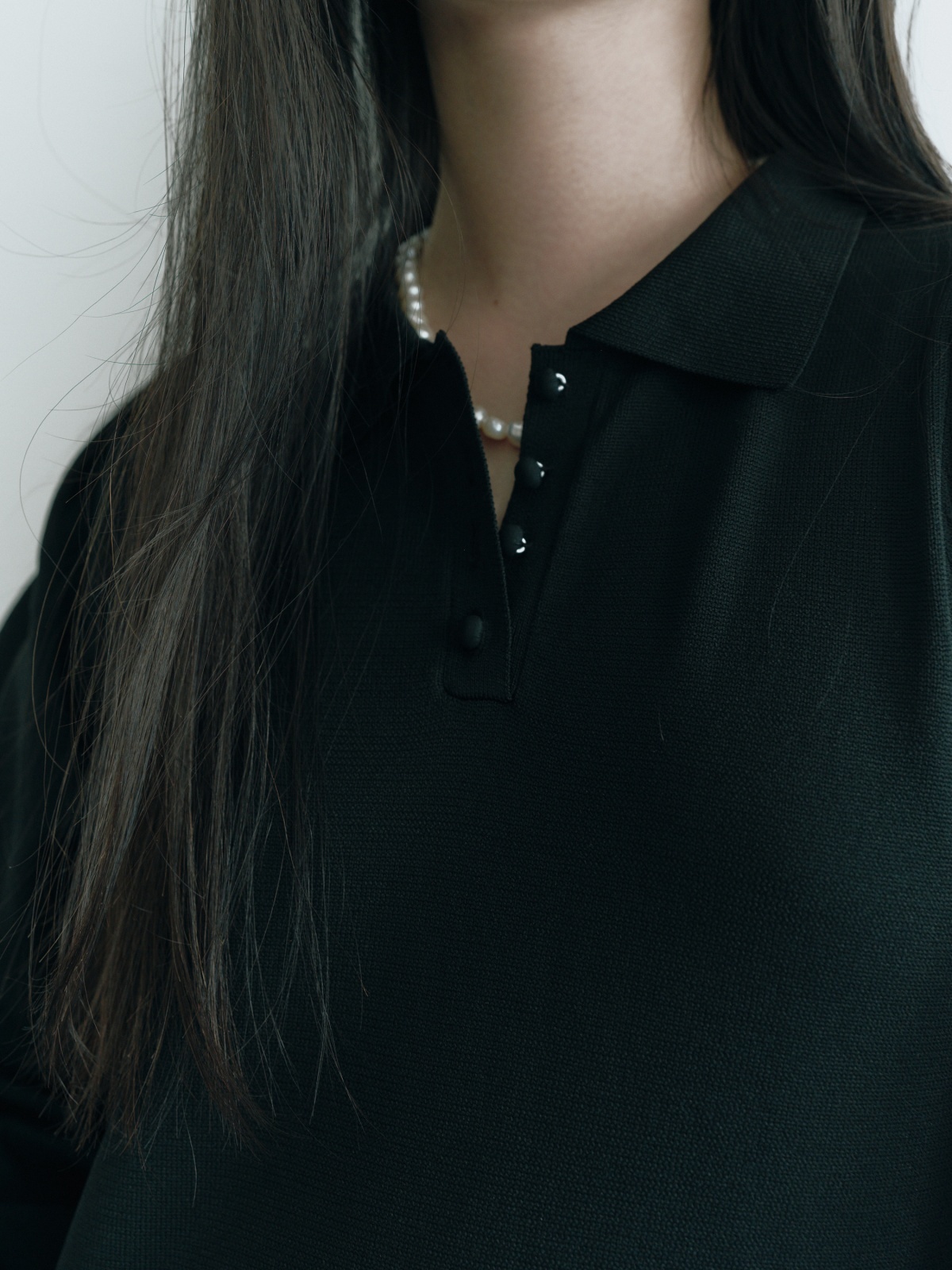 Ruffled-Hem Polo Dress - HIAND