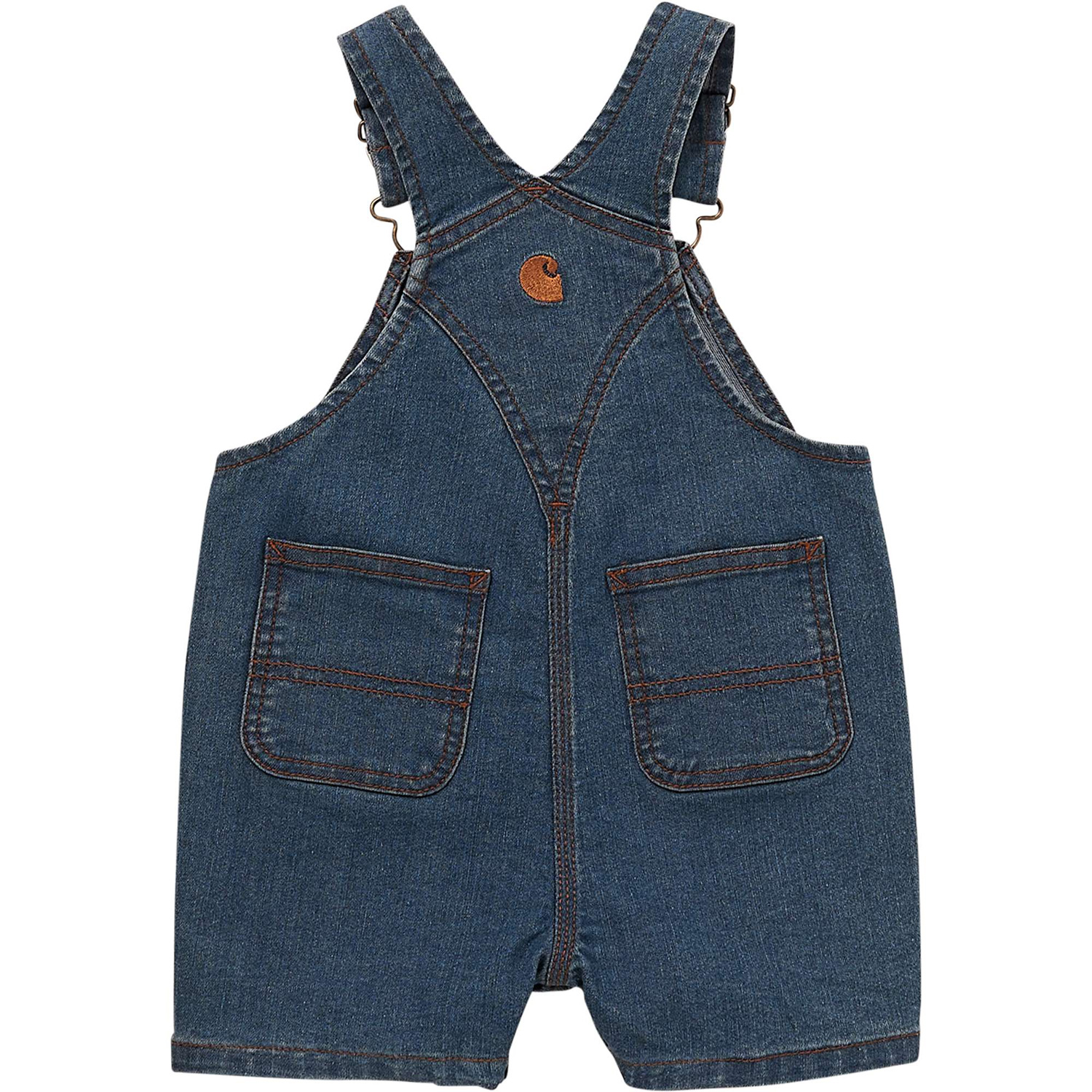 Carhartt Kids' Rugged Flex Loose Fit Denim Shortall Infant/Toddler