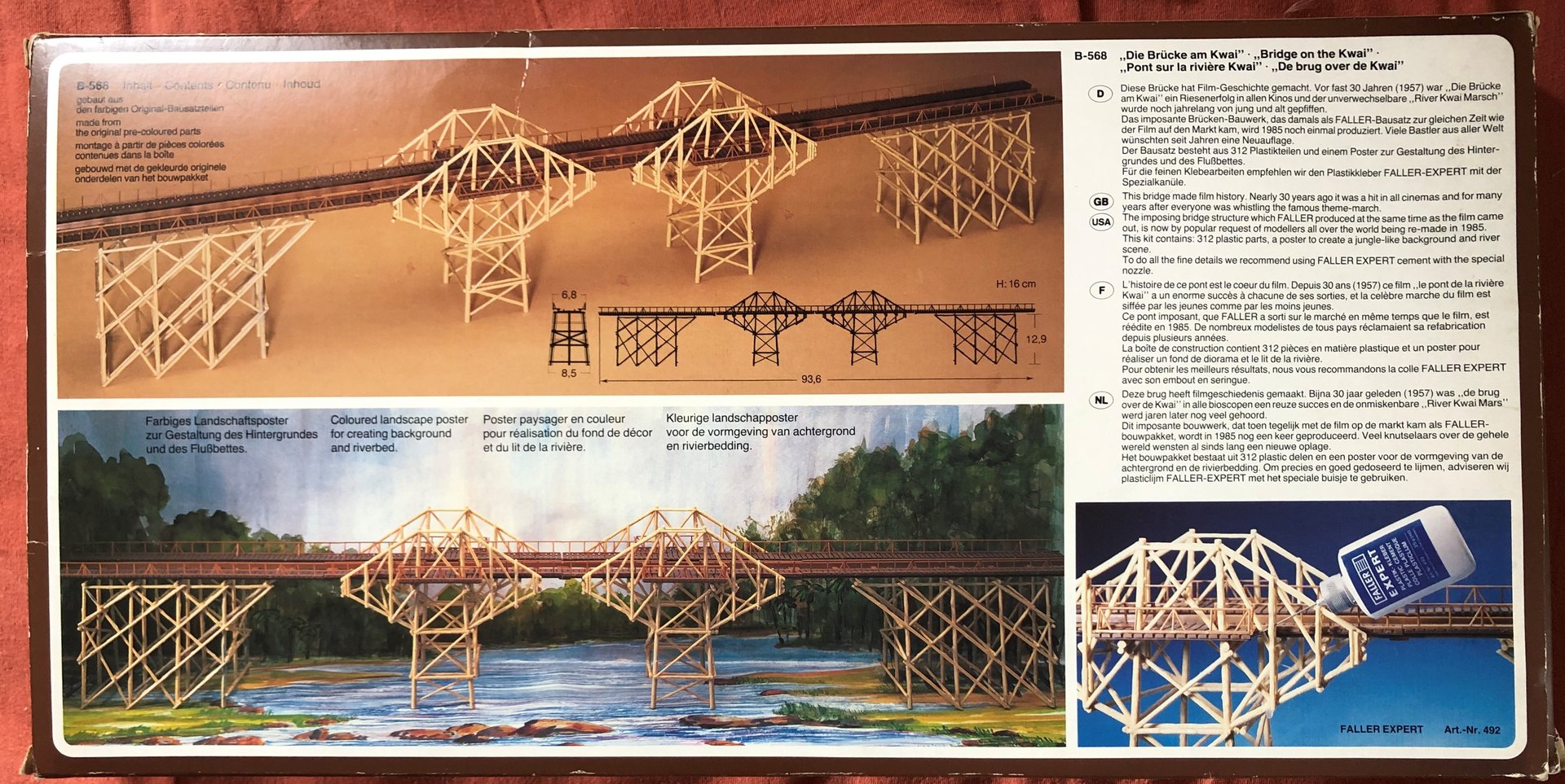 Faller B-568 Die Brücke am Kwai Modellbausatz im Maßstab 1:87 H0