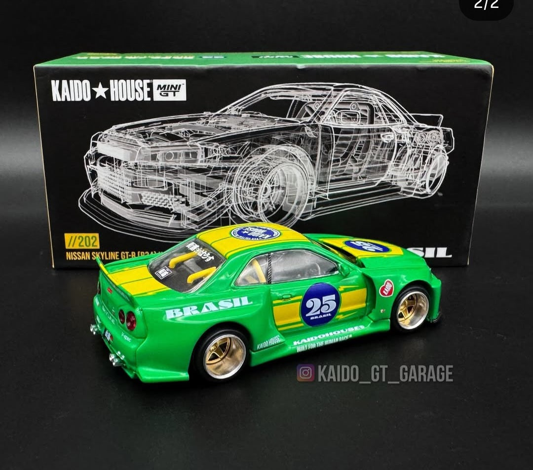 Kaido House One Night in Brazil R34 Skyline #203 sealed – House of
