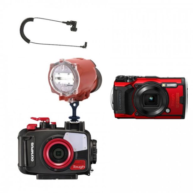 Olympus TG-6 Camera AND Underwater Housing by with Inon S-2000 Strobe