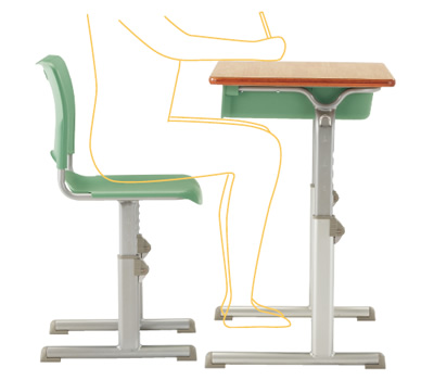 822◇自社便対応地域あり◇学童机・学童椅子4組(新JIS5.5号)学校学習塾