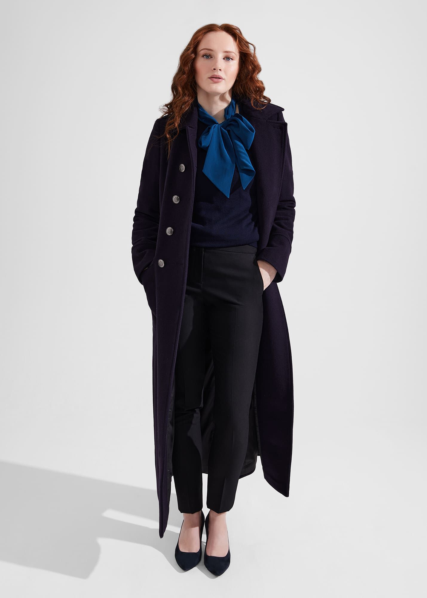 Iris Italian Wool Maxi Coat | Hobbs US |