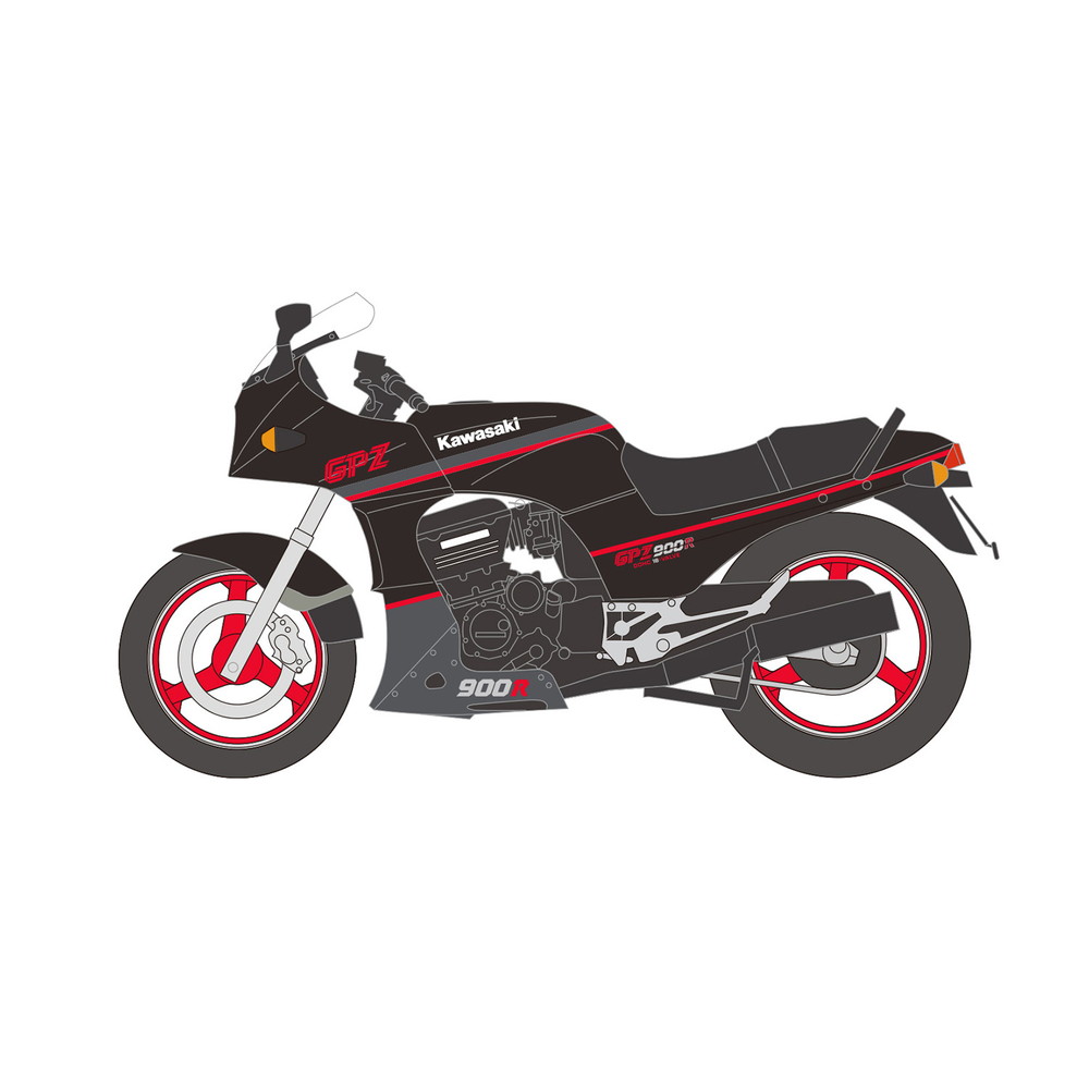 食玩 :: スケール系 :: ヴィンテージバイクキット9 KAWASAKI GPZ 900R