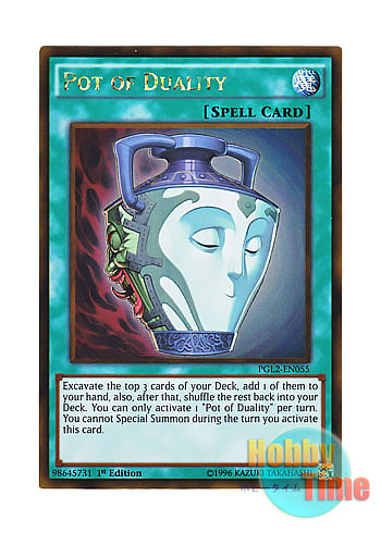 英語版 PGL2-EN055 Pot of Duality 強欲で謙虚な壺 (ゴールドレア) 1st