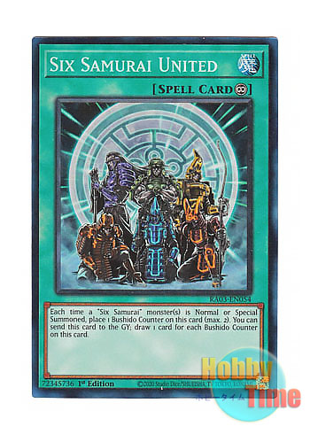 英語版 RA03-EN054 Six Samurai United 六武衆の結束 (プリズマ