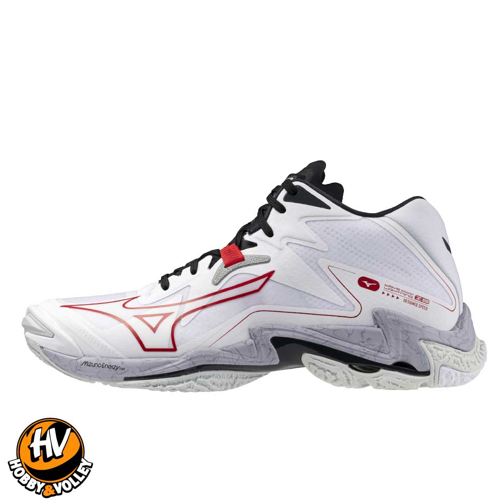 Mizuno Lightning Z8 Mid – White/Red – Hobby & Volley
