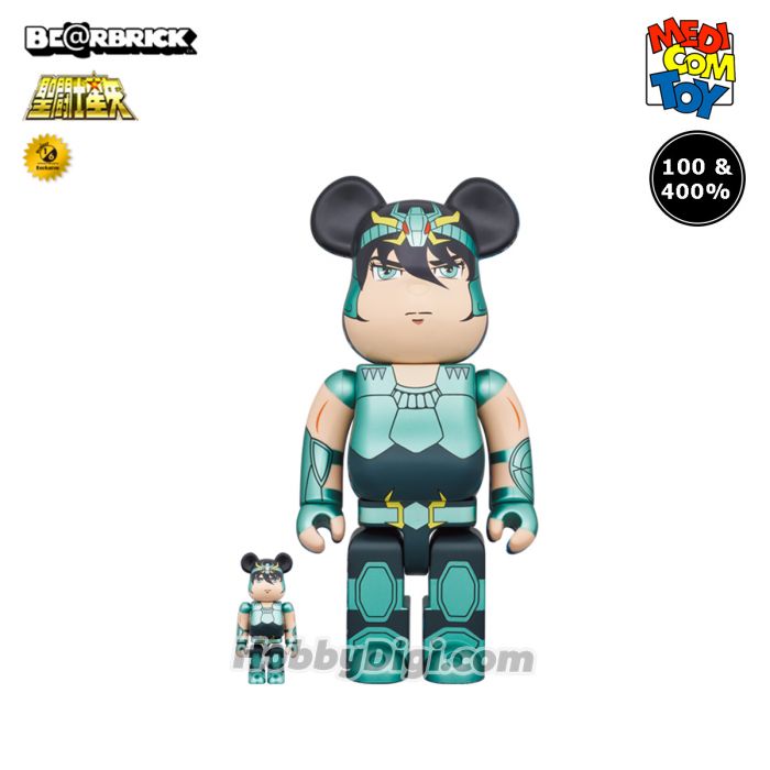 Medicom Toy Be@Rbrick - 龍星座紫龍100% & 400%《聖鬥士星矢