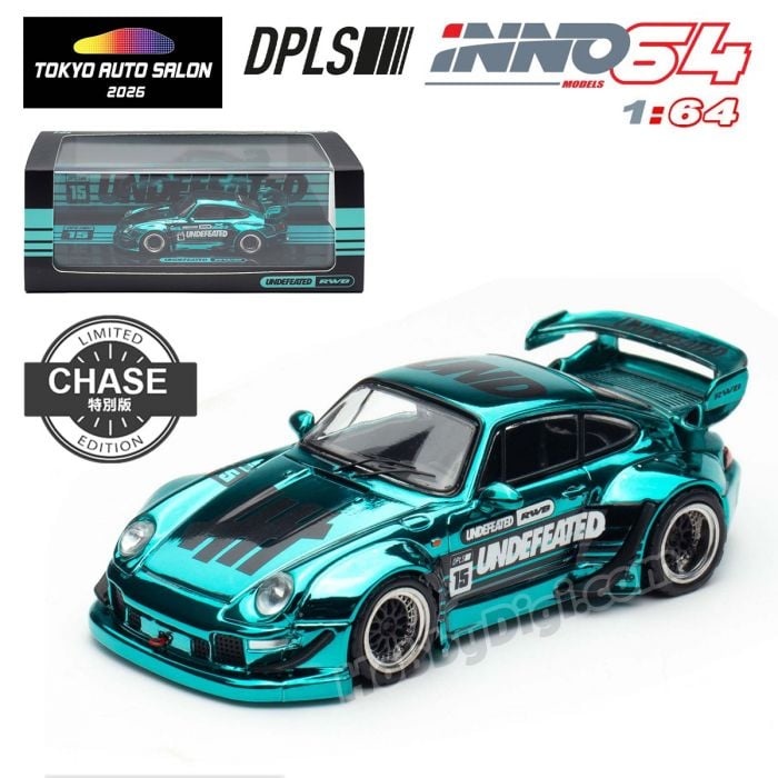 INNO64 x DPLS x UNDEFEATED 1:64 Diecast Model Car - Porsche RWB