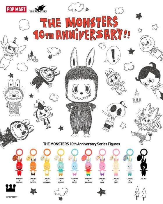 Pop Mart Blind Box - The Monsters Labubu 10th Anniversary Series