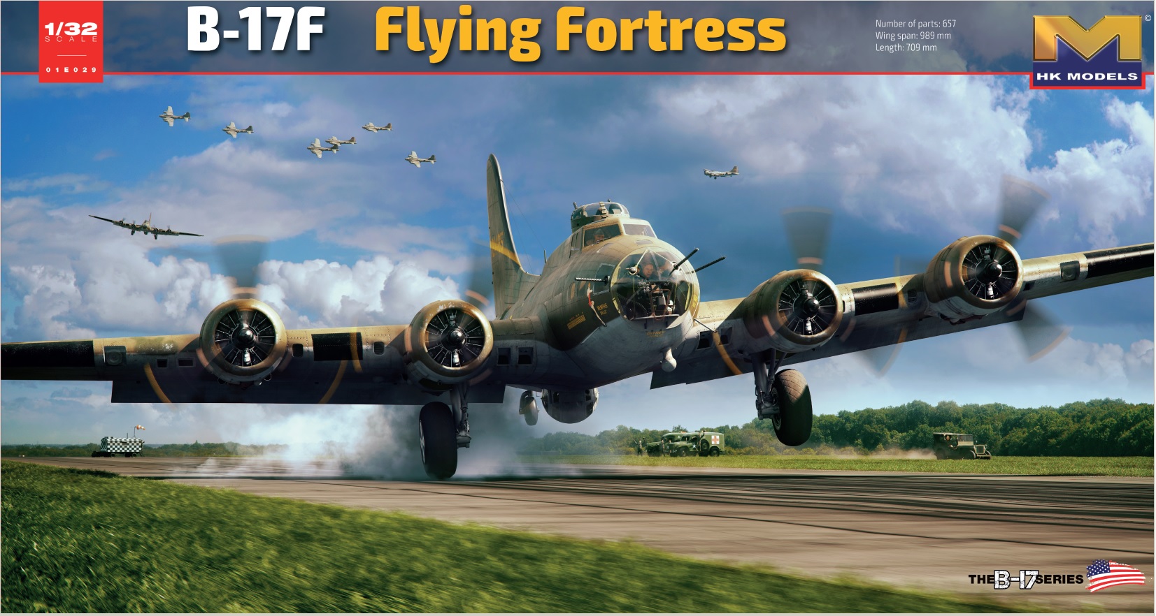 HKモデル 1/32 B-17F メンフィスベル、B-25H ミッチェル ガンシップ