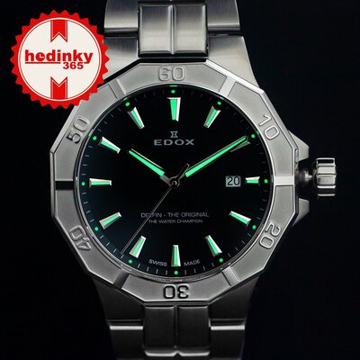 Edox Delfin Date Quartz 53021-3m-nin | Hodinky-365.com