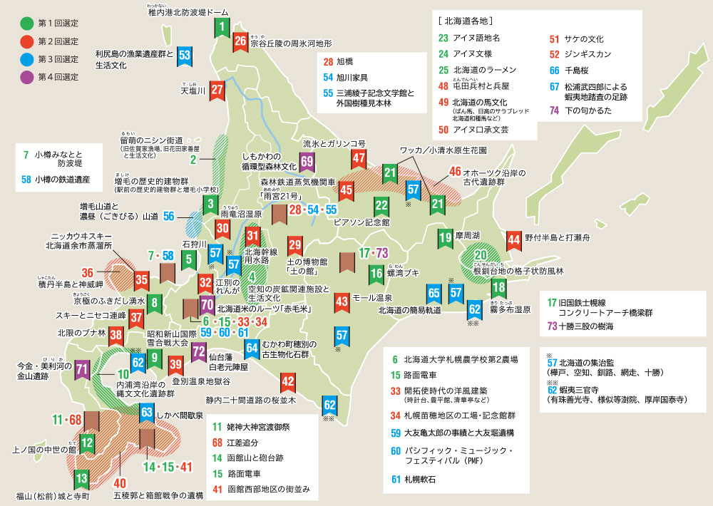 各地の北海道遺産 | 次の世代に残したい北海道の宝物 北海道遺産