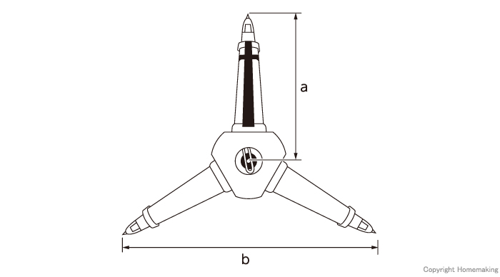 シンワ 平面脚頭式三脚::76690|ホームメイキング【電動工具・大工道具