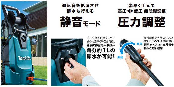 マキタ 高圧洗浄機::MHW0820|ホームメイキング【電動工具・大工道具