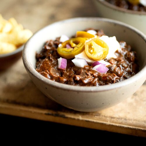 Black bean chili, Texas style | Homesick Texan