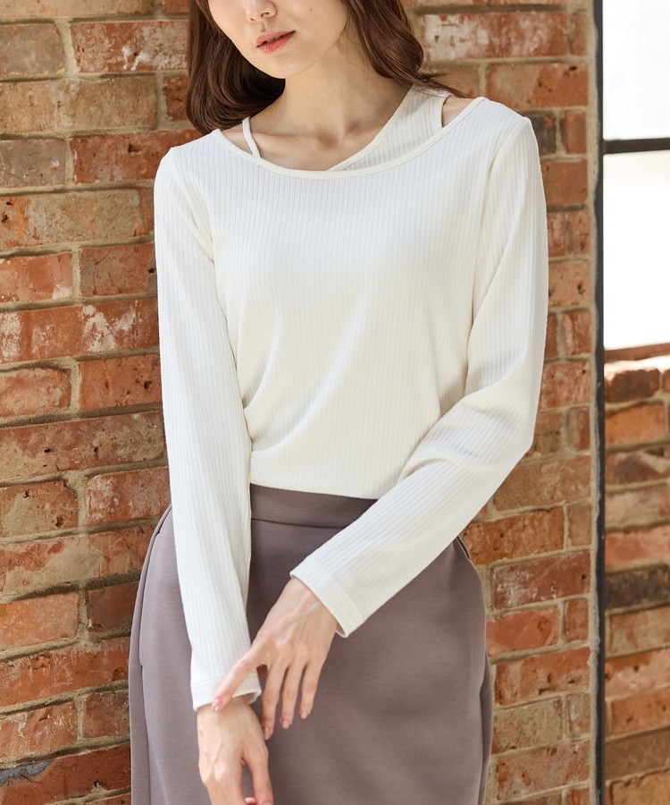 レイヤード風トップス: トップス｜ハニーズ公式通販