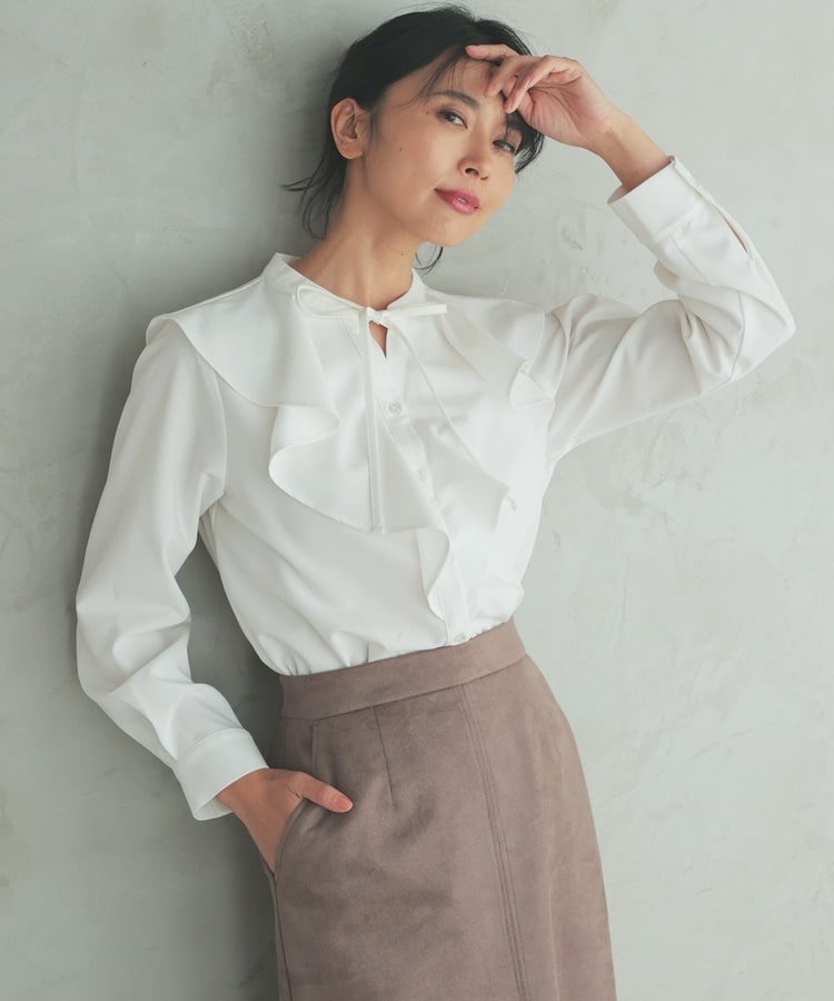 フリルカラーブラウス: トップス｜ハニーズ公式通販