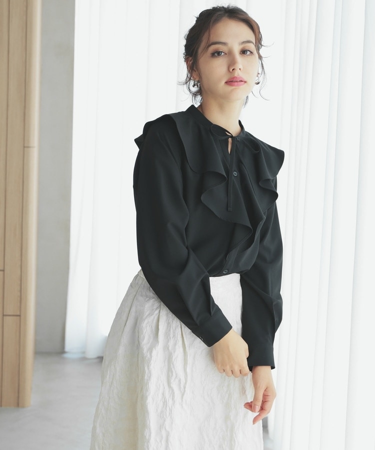 フリルカラーブラウス: トップス｜ハニーズ公式通販