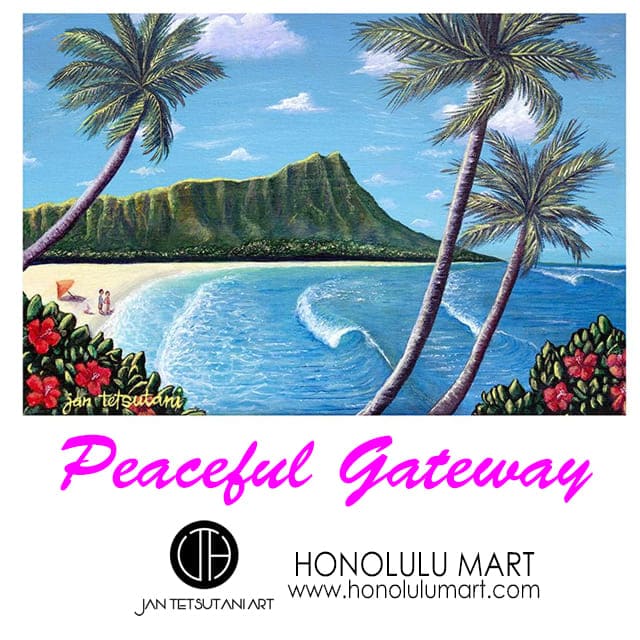 ダイヤモンドヘッドの絵 | ハワイアン雑貨通販ホノルルマート