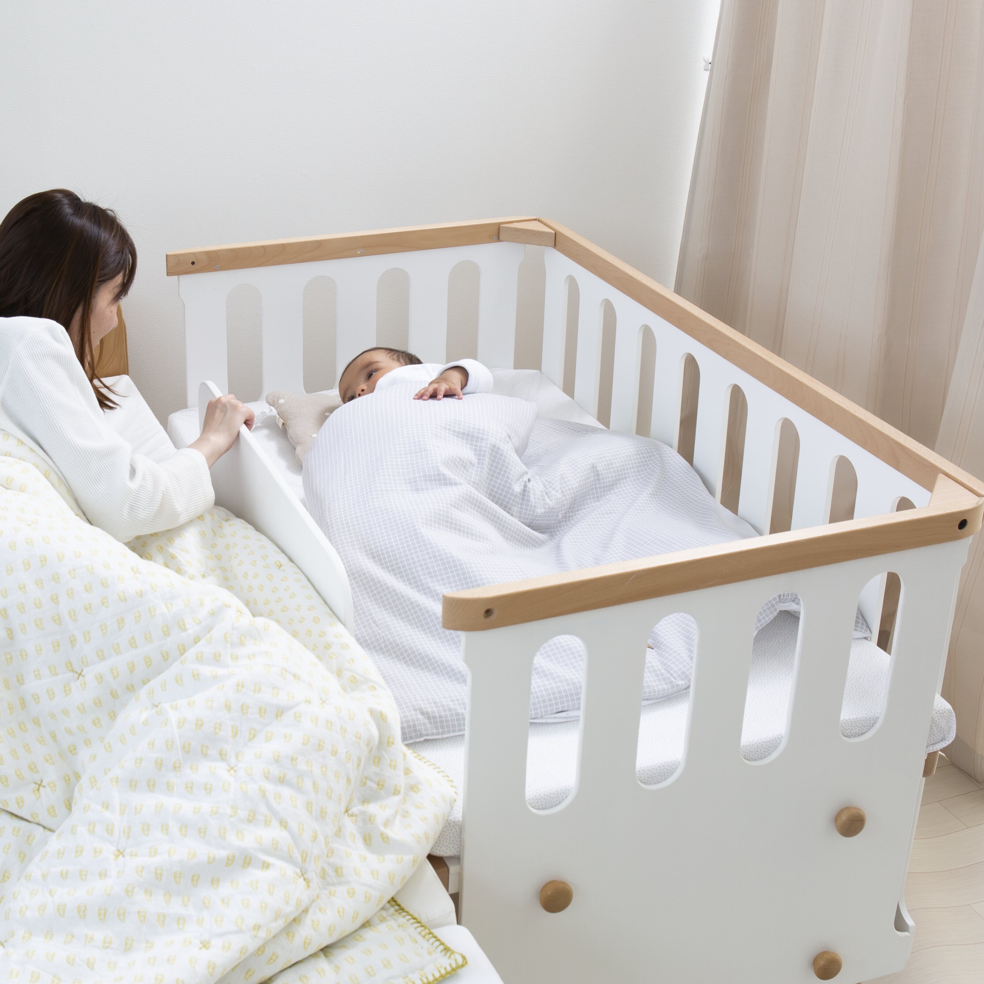 HOPPL TOWN / 10年使えるベビーベッド bébéd baby〔公式限定3年保証