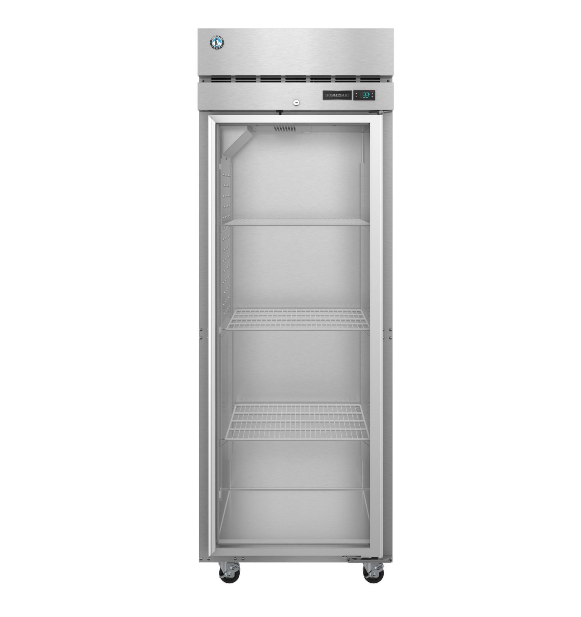 R1A-HG, Refrigerator, Single Section Upright, Stainless Door with