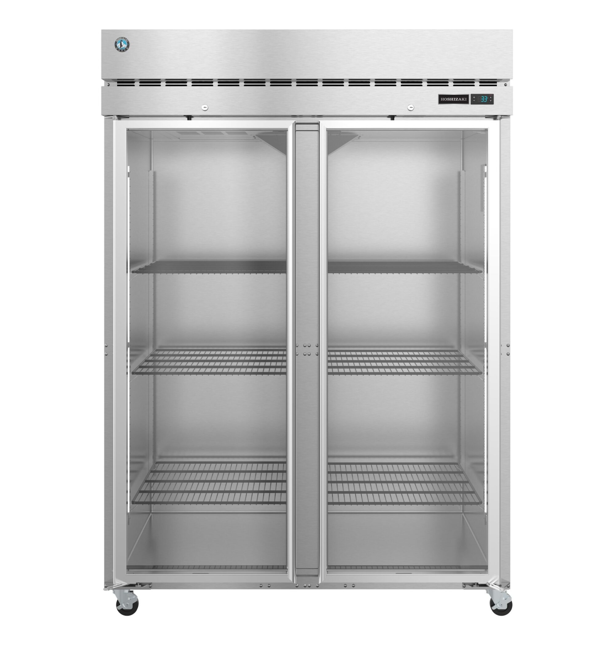 R2A-FG, Refrigerator, Two Section Upright, Full Glass Doors with